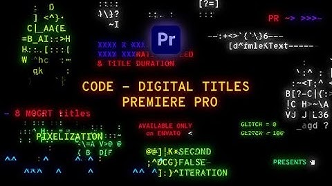 Code | Digital Titles  Premiere Pro | videohive