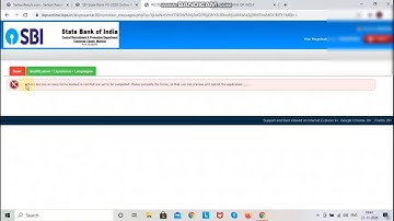How To Fix - There are one or more forms marked in red that are yet to be completed. SBI PO FORM