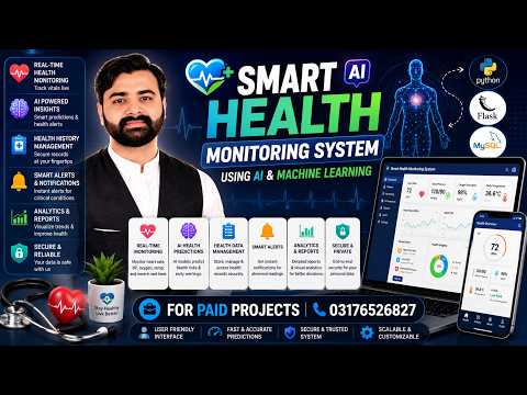 Smart Health Monitoring System Using Python Django ML | CS619 FYP Virtual University