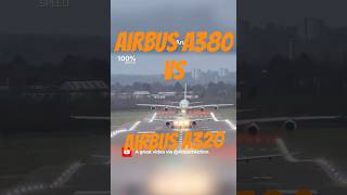 Airbus A380 vs A320 #takeoff #airbus #boeing #ytshorts #shorts #viral #aviation #trending #new