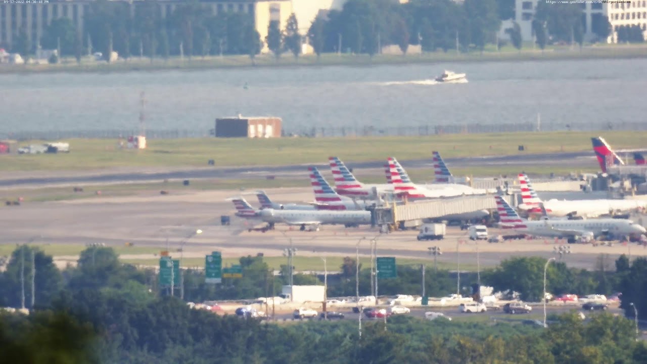Live cam 1 Reagan National Airport Washington D.C. YouTube