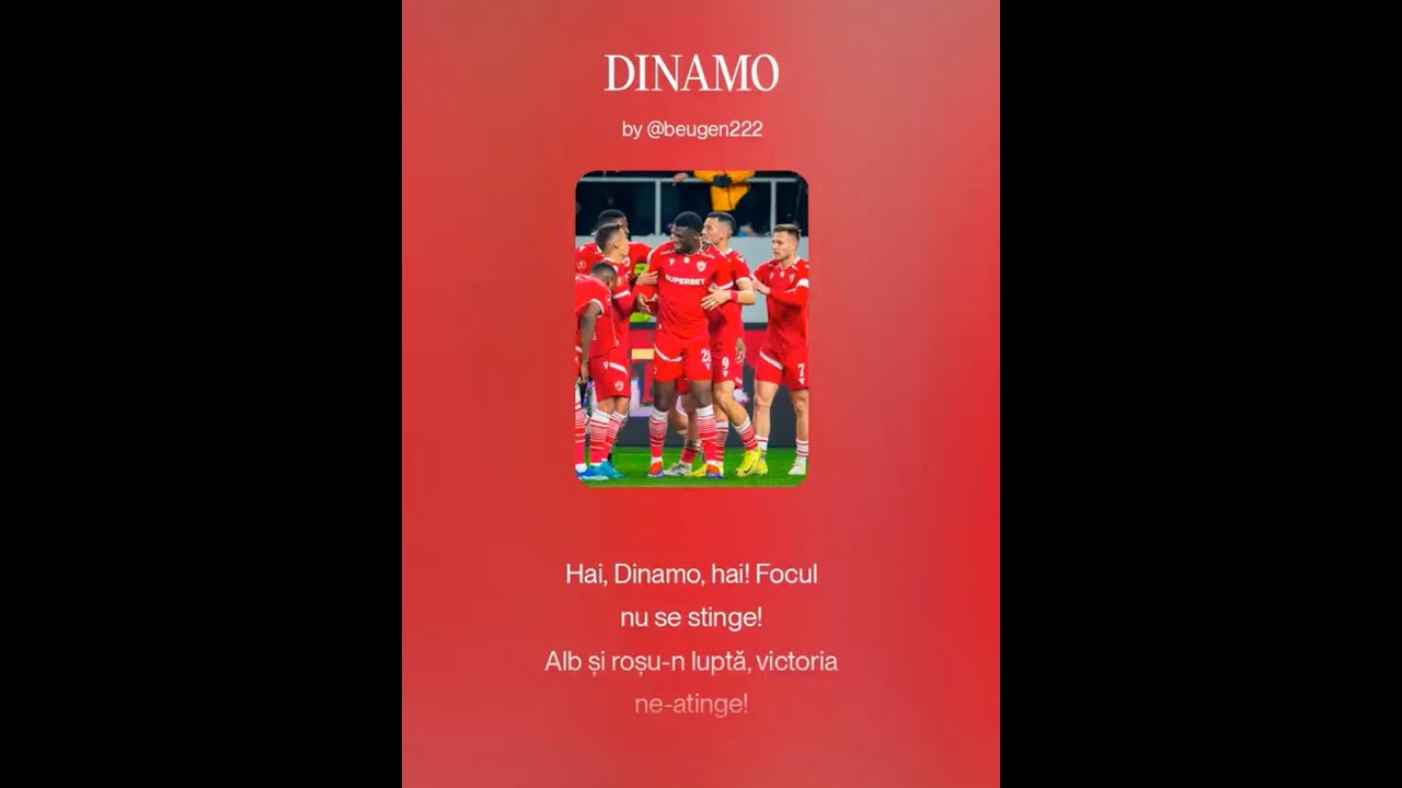 DINAMO SUNTEM NOI!!