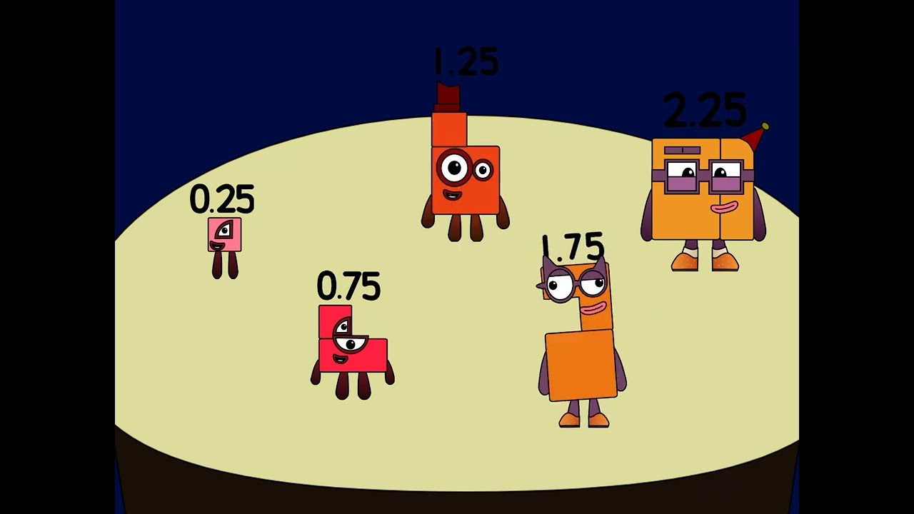 numberblocks band doubles quarters 1 - YouTube