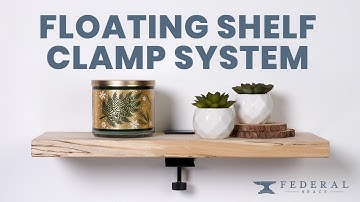 Floating Shelf Clamp System: Adjustable Shelf Brackets