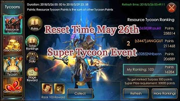 Legacy Of Discord - Reset Time May 26th || Super Tycoon Event
