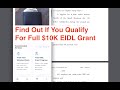 Find Out If You Qualify For Full $10K EIDL Grant