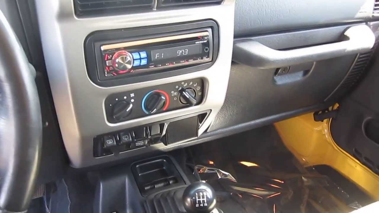 2004 Jeep Wrangler, Solar Yellow - STOCK# M1403111 - Interior - YouTube