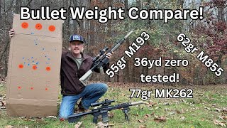 AR battle zero deep dive- bullet weight comparison