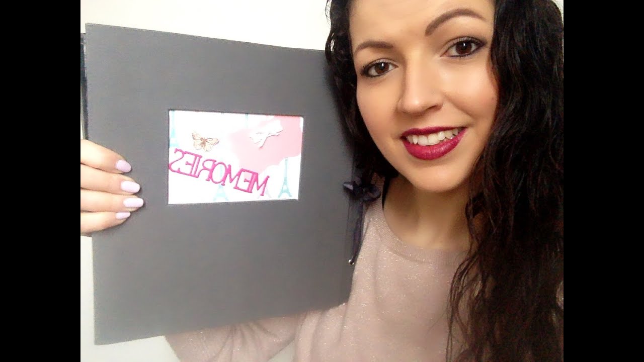Mon Album Bebe En Scrapbooking Pour Une Petite Fille Youtube