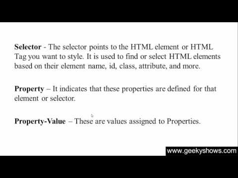 CSS Syntax (Hindi)