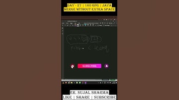 GfG 160 | Day - 27 | Merge Without Extra Space | Binary Search | Hindi  #dsa #shorts #short #yt