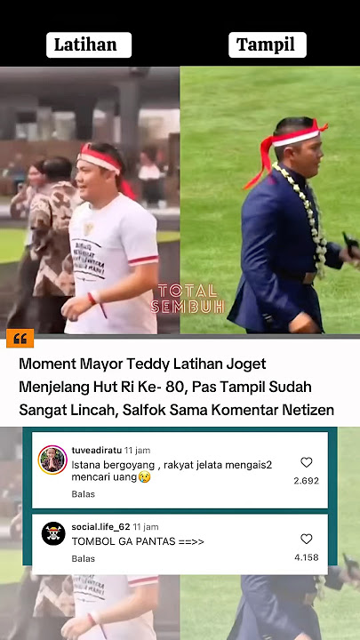 Mayor teddy latihan joget tabola bale, persiapan tampil di HUT RI Ke-80