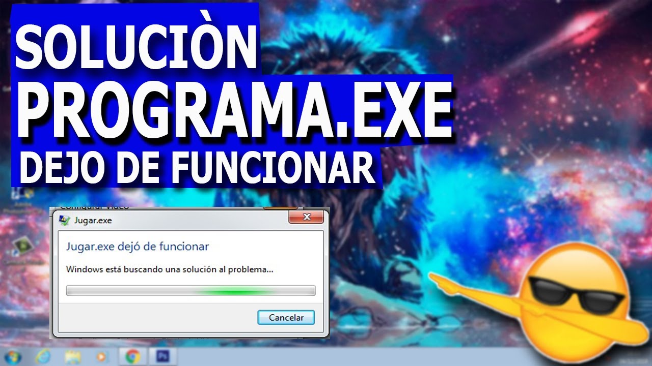 Como solucionar PROGRAMA.EXE DEJO DE FUNCIONAR varias maneras 2023 FUNCIONA 100 YouTube Como solucionar PROGRAMA.EXE DEJO DE FUNCIONAR varias maneras 2023 FUNCIONA 100 YouTube