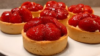 Tartelettes au fraise et la crème pâtissière