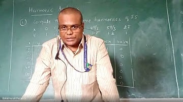 Harmonic Analysis introduction & Solved third harmonic 0 to 2pi model problem