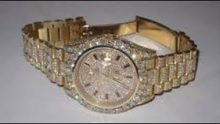 rolex iced out for sale