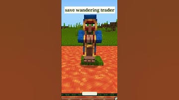 minecraft save wandering trader | #minecraft #viral #shorts #viralshorts #technogamerz #gaming