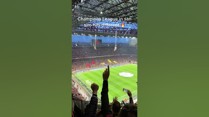 Champions League in San Siro hits different
