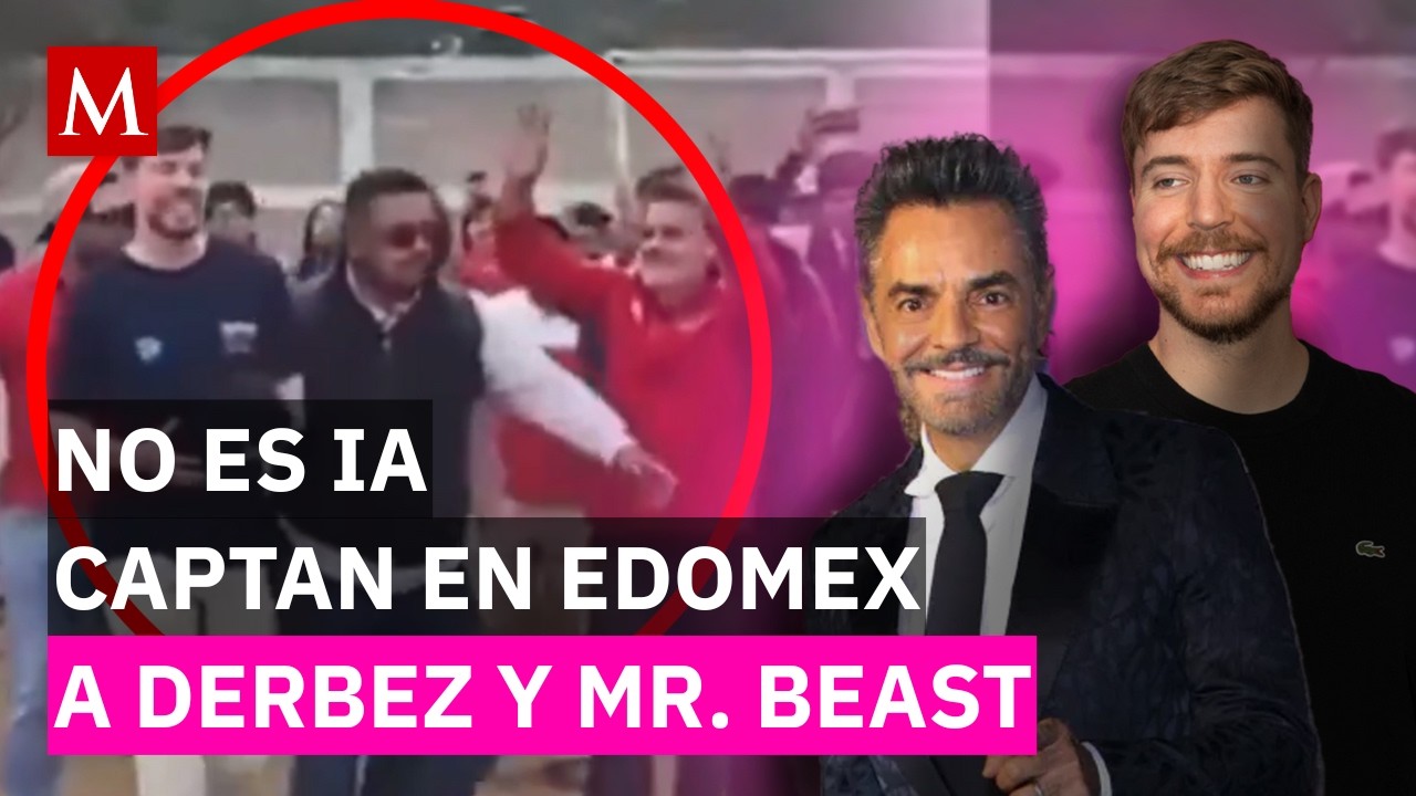 ¿Cuál es la razón de la visita de Mr. Beast y Derbez en México?