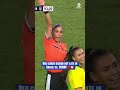 Brazil received EIGHT red cards during the 1-0 loss to the USWNT