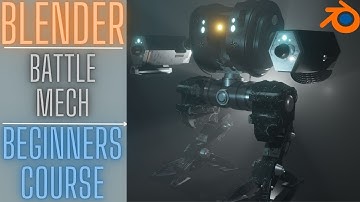 Battle mechs in Blender for Beginners #hardsurfacemodeling #mechwarrior