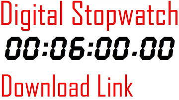 #008 Stopwatch Digital Timer 6 minutes counter with download link