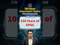 100 Years of UPSC | Evolution &amp; Importance | Indian Polity | Drishti IAS English #shorts #UPSC2026