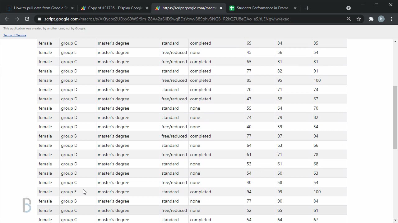 css ตาราง  Update  How to pull data from Google Sheets to HTML table