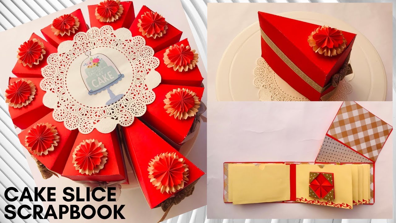 Cake slice scrapbook Surprise Cake Gift Box Birthday