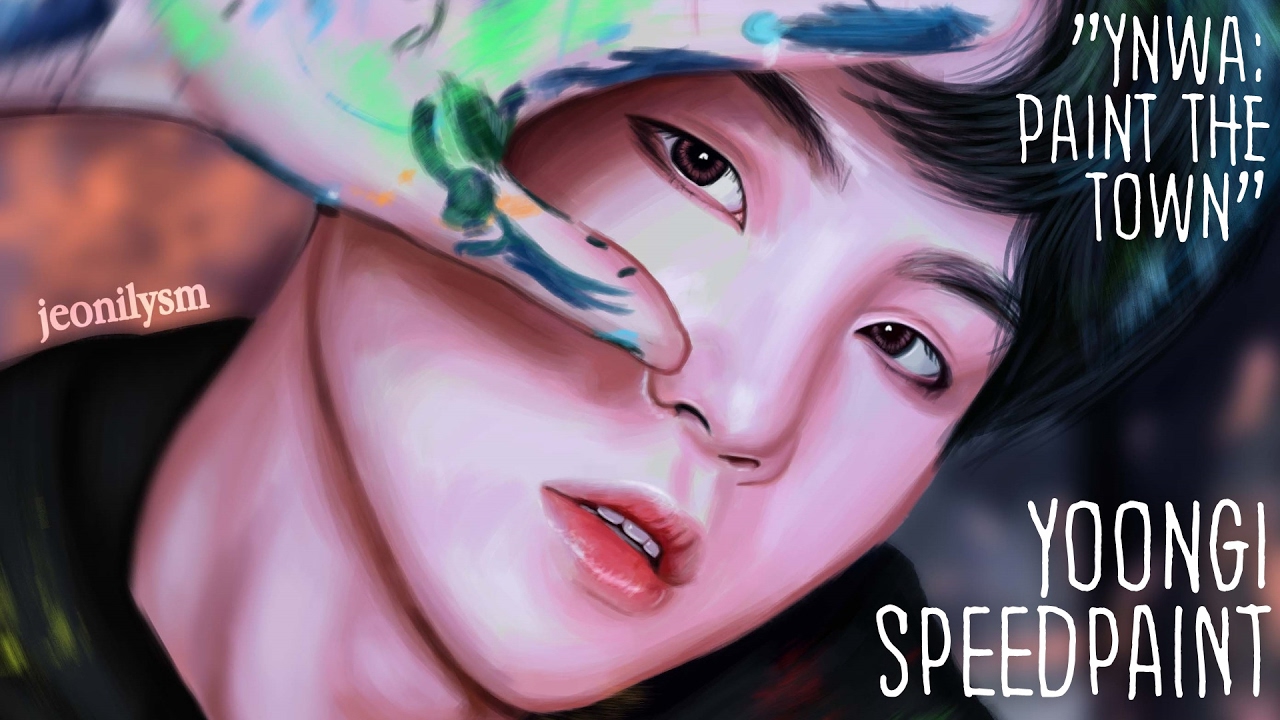 1703 Bts Yoongi You Never Walk Alone Speed Paint Youtube