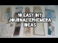 10 easy floating journal ephemera // part 6
