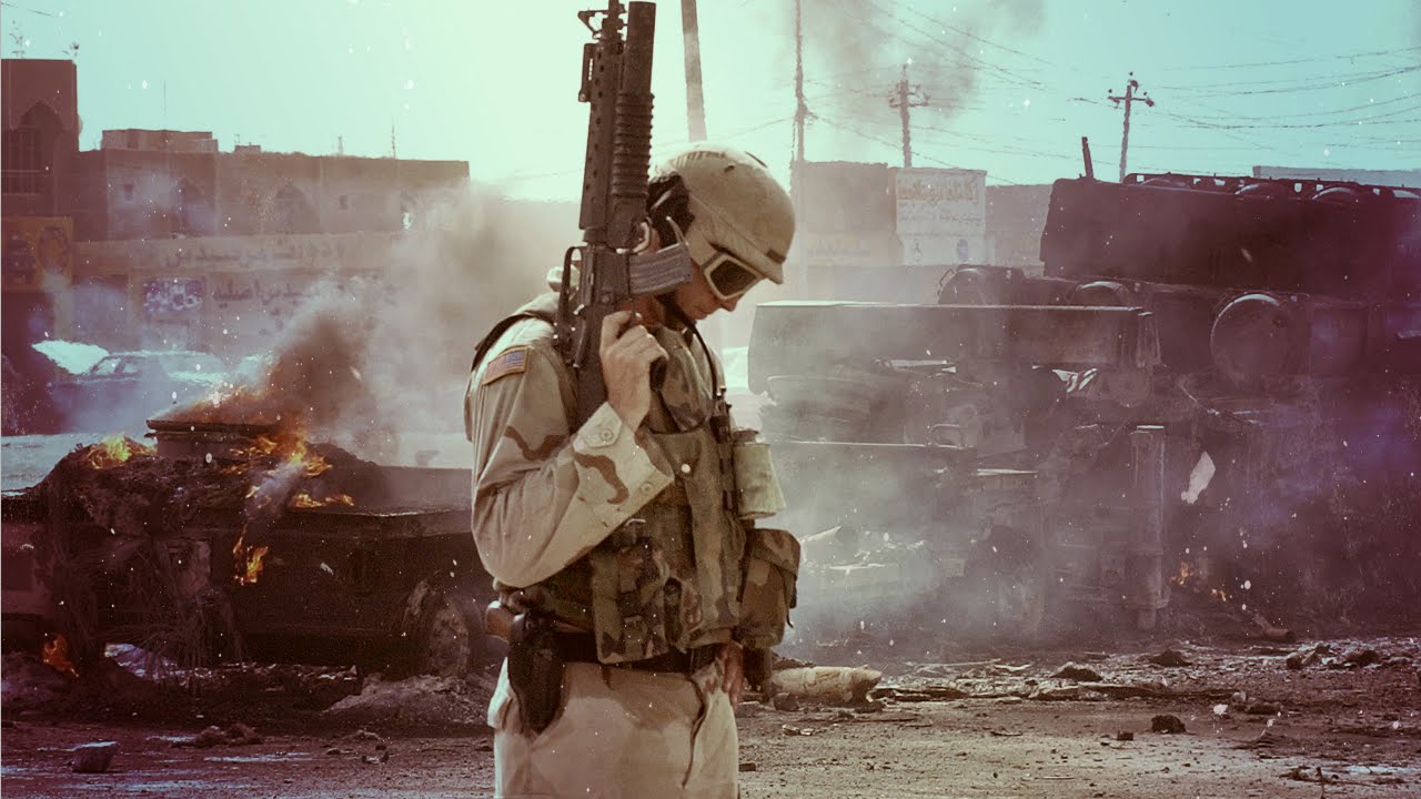 Операция против ирака. Американские войска в Ираке 2003.