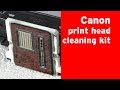 Canon print head cleaning with nozzle cleaner fluid