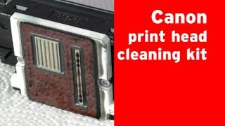 Canon print head cleaning with nozzle cleaner fluid