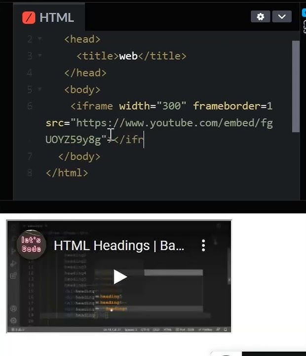 iframe | HTML | Frontend #shorts #shortvideo #html #css #trending #javascript #coding #tech #web
