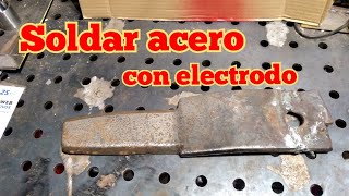 Welding steel with electrode