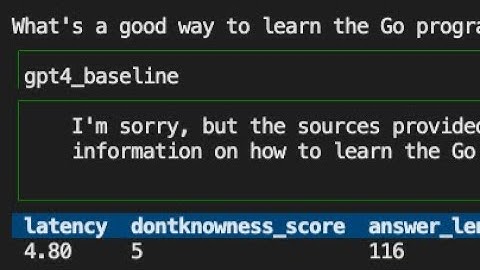 Evaluating RAG chat apps: Will it say "I don
