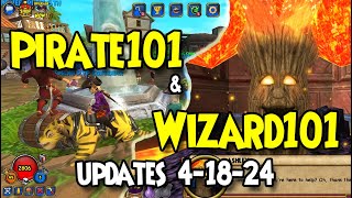 Wizard101 Pirate101 Updates 4-18-24