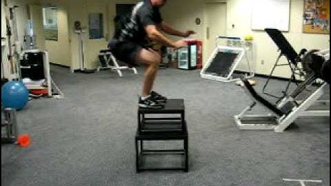 Plyobox jumps with counter movement