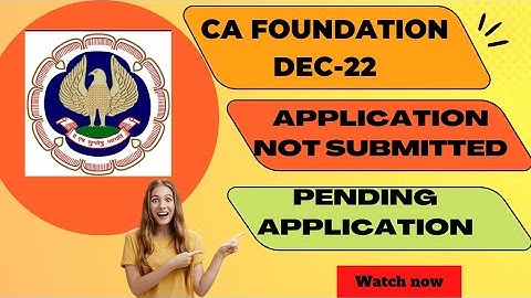 Exam form Not submitted & Pending |Breaking News | ICAI Announcement | CAAFoundation December 2022 |
