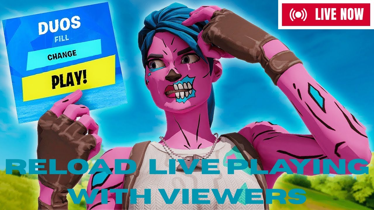 Fortnite live playing reload with viewers come join in - YouTube