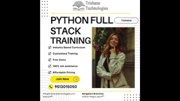 Python Full Stack Training#trishanatechnologies #pythonfullstackdevelopercourseinbangalore
