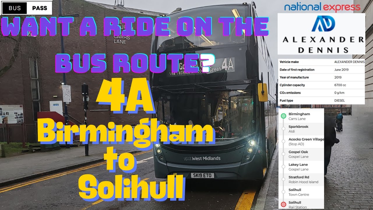 🚍 Inside Route 4A | Birmingham to Solihull | Through Sparkbrook, Tyseley & Shirley’s Hidden Gems