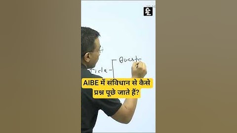 How Are Questions Asked in AIBE from Constitution?  Tansukh Paliwal | Linking Laws
