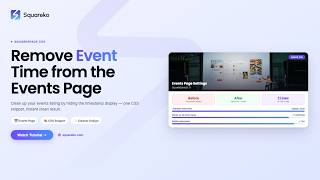 How To Remove Event Time from the Events Page in Squarespace 7.1 | Squareko