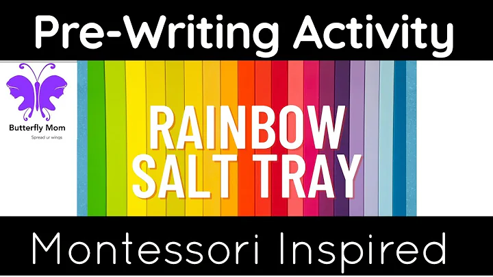 Rainbow Salt Tray | Pre-writing sensory Activity