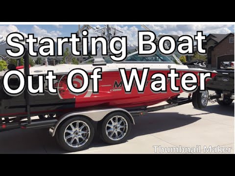 Starting a Boat on the Trailer with a fake a lake motor flusher
