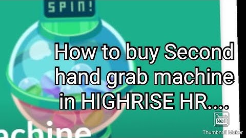 How to buy second hand grab machine in high rise