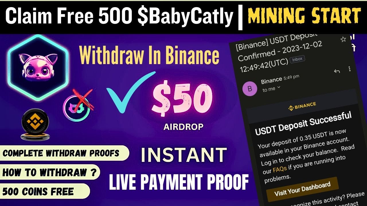 babycatly airdrop Free mining | babycatly airdrop withdraw proof, catly ...