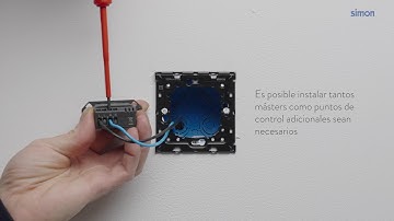 Conmutación de interruptor regulable con máster | Simon 100